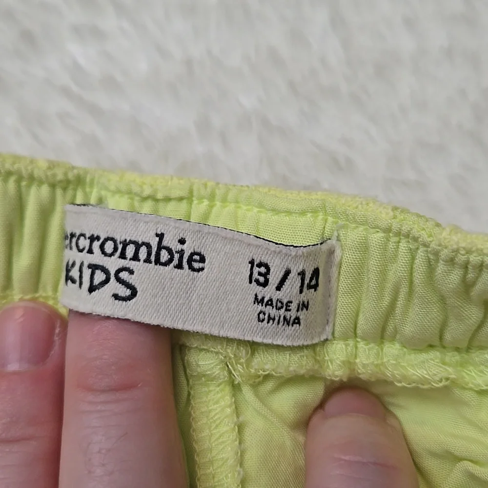 Abercrombie Kids Neon Green Shorts, Girls 13/14, Great Condition